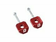 Kettenspanner Radachse 12mm Doppler Alu CNC rot Derbi /...