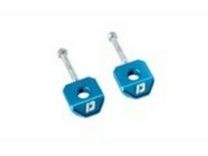 Kettenspanner Radachse 15mm Doppler Alu CNC blau Derbi /...