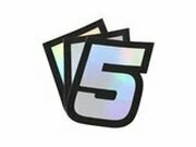 Aufkleber Startnummer 5 Doppler Hologramm 10x7,5cm (x3)