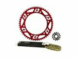 Kettensatz 13x53 Alu - 420 Doppler Fantic XM / XE rot