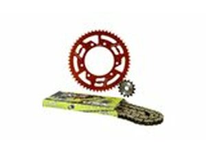 Kettensatz Alu rot 14x53 - 420 Doppler Derbi Senda DRD