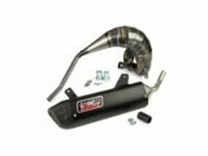 Auspuff mit ESD Giannelli Enduro schwarz Vent Derapage...