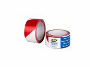 Absperrband 50mm x 100m wei / rot