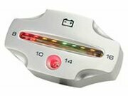 Voltmeter Spannungsanzeige LED Koso silber