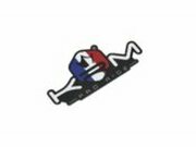 Aufkleber KRM PRO Ride blau / wei / rot