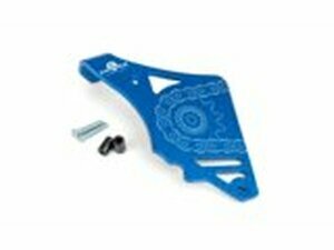 Ritzelabdeckung mit Anschlag Ausrckhebel blau