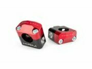Lenkerklemmen 28mm KRM schwarz / rot