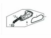 Luftfilterkasten Kymco Agility RS 50cc 4-Takt 12 Zoll