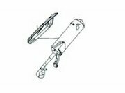 Auspuff - original Ersatzteil Kymco Agility 50cc 4-Takt...