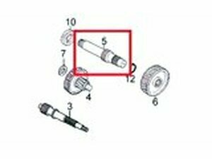 Radwelle - original Ersatzteil Kymco Agility 50cc 4-Takt...