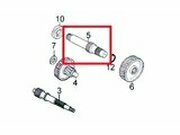 Radwelle - original Ersatzteil Kymco Agility 50cc 4-Takt...