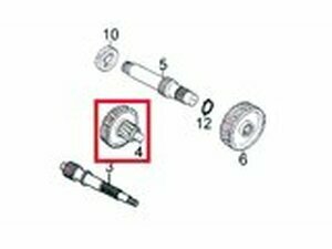 Zwischenwelle Kymco 14/53 Agility 50cc 4-Takt 12 Zoll