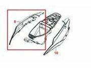 Seitenverkleidung rechts Kymco Agility RS 50cc Weiss