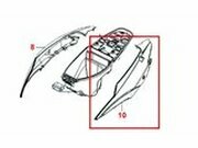 Seitenverkleidung links Kymco Agility RS 50cc Schwarz