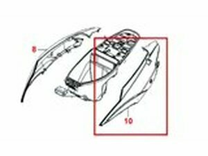 Seitenverkleidung links Kymco Agility RS 50cc Weiss