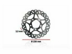 Bremscheibe Malossi 220mm Piaggio NRG / Gilera Runner vorne