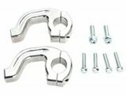 Befestigungsklemmen Handprotektoren Contour 22 mm silber