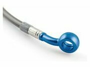 Bremsleitung vorne Carbon / fitting blau Motacc Yamaha Aerox