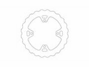 Bremsscheibe starr Moto Master Nitro Vollmetall hinten...