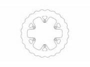 Bremsscheibe Moto Master Nitro lisse hinten GasGas / Rieju