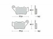 Bremsbelge hinten Moto Master 093212 Sinter Pro Racing...