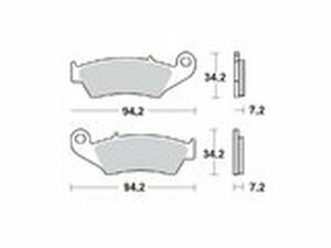 Bremsbelge vorn Moto Master 093411 Sinter Pro Racing CRF...