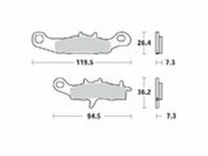 Bremsbelge vorn Moto Master 093911 Sinter Pro Racing KX...