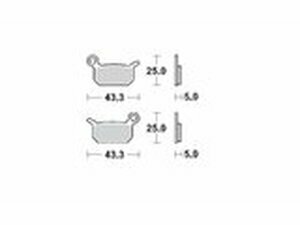 Bremsbelge vorn Moto Master 094711 Sinter Pro Racing SX 50