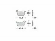 Bremsbelge vorn Moto Master 094711 Sinter Pro Racing SX 50