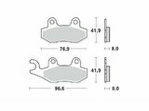 Bremsbelge vorn Moto Master Pro Racing GP YZ 92-97 / RM...