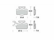 Bremsbel�ge vorn Moto Master Pro Racing GP KX 65