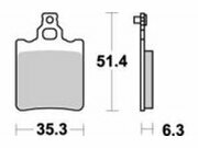 Bremsbelge hinten Moto Master Nitro SX 65 2000 - 2002