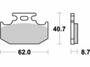 Bremsbelge hinten Moto Master Nitro KX 125 / 250 1989 à...