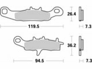 Bremsbelge vorn Moto Master Nitro KX 85
