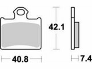 Bremsbelge hinten Moto Master Nitro TC / SX 85