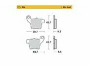 Bremsbel�ge hinten Moto Master Nitro TC / SX 65