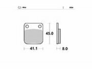 Bremsbelge hinten Moto Master Nitro KX 65