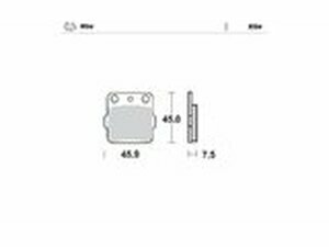 Bremsbelge hinten Moto Master Nitro KX 80 / 85