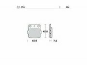 Bremsbelge hinten Moto Master Nitro KX 80 / 85