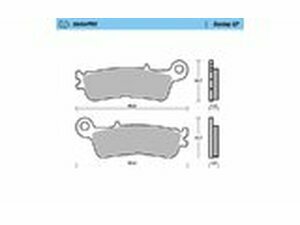 Bremsbelge vorn Moto Master 099812 Racing GP YZF 250 / 450