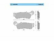 Bremsbelge vorn Moto Master 099812 Racing GP YZF 250 / 450