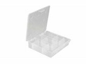 Kleinteilebox transparent mit 9 Fchern 137x137x30mm