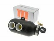 Luftfilterkasten 28 / 35 / 46mm gerade schwarz