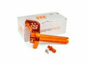Kurzhub Gasgriff MotoForce Racing CNC Alu orange
