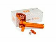 Kurzhub Gasgriff MotoForce Racing CNC Alu orange