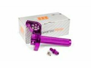 Kurzhub Gasgriff MotoForce Racing CNC Alu Lila