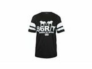 T Shirt Damen Stripe Mesh Stage6 R/T schwarz / wei L