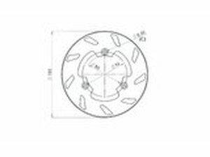 Bremsscheibe NG 185mm Rieju RR / Spike / Drac hinten