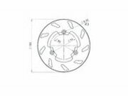 Bremsscheibe NG 185mm Rieju RR / Spike / Drac hinten