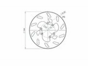 Bremsscheibe NG 184mm Gilera GSM / H@K / Zulu hinten